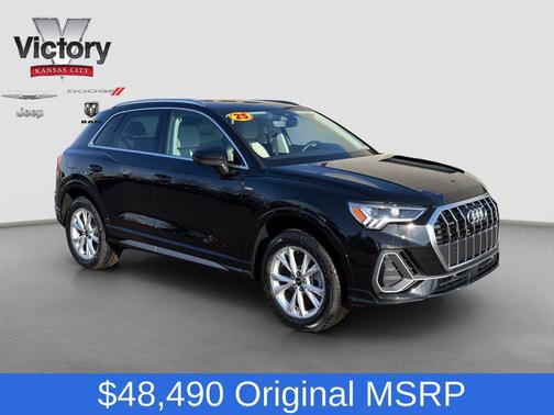 Mythos Black Metallic 2025 Audi Q3 45 S line Premium Plus