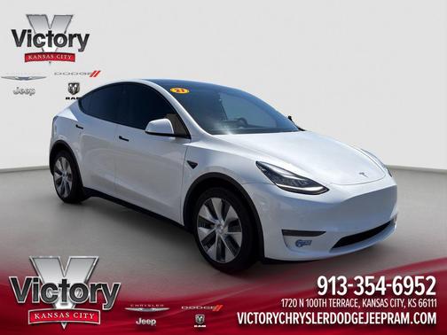 Pearl White Multi-Coat 2021 Tesla Model Y Long Range Dual Motor All-Wheel Drive