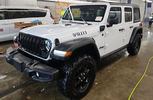 Bright White Clearcoat 2025 Jeep Wrangler 4xe Willys