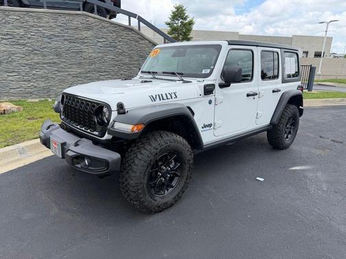 Bright White Clearcoat 2025 Jeep Wrangler 4xe Willys