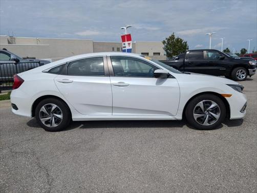 Platinum White Pearl 2021 Honda Civic LX
