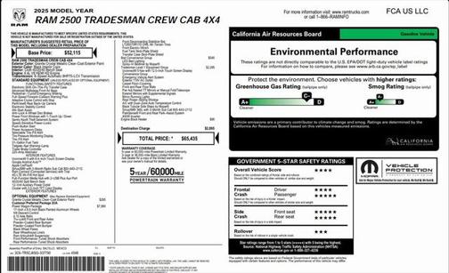 2025 RAM 2500 Tradesman Crew Cab 4x4 6'4' Box