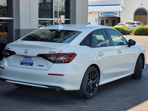 Platinum White Pearl 2026 Honda Civic Hybrid Sport