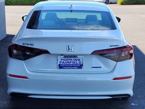Platinum White Pearl 2026 Honda Civic Hybrid Sport