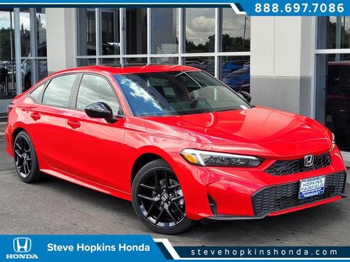 Rallye Red 2026 Honda Civic Hybrid Sport