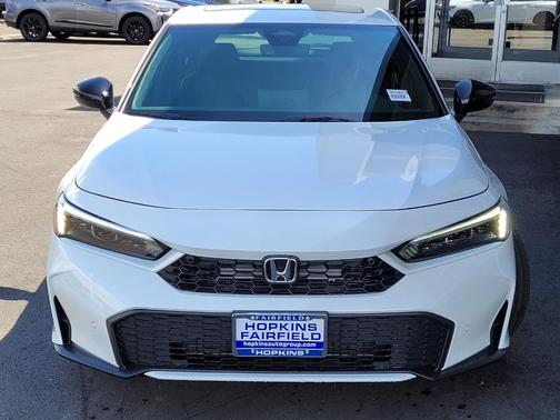 Platinum White Pearl 2026 Honda Civic Hybrid Sport Touring