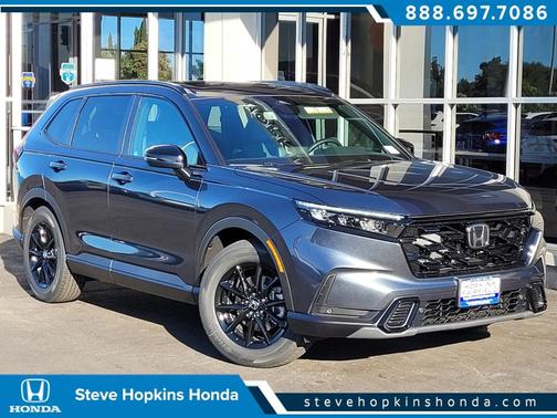 Meteorite Gray Metallic 2026 Honda CR-V Hybrid Sport-L FWD