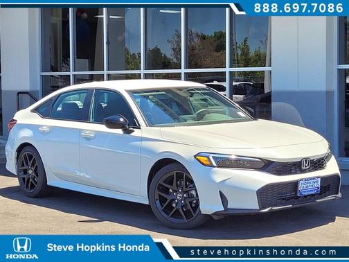 Platinum White Pearl 2026 Honda Civic Sport