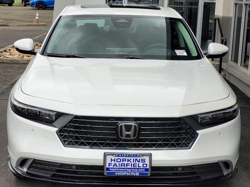 Platinum White Pearl 2026 Honda Accord Hybrid Touring