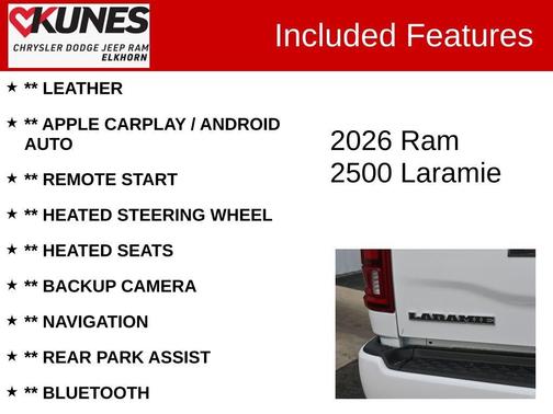 2026 RAM 2500 Laramie