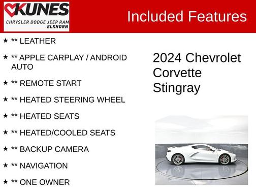 2024 Chevrolet Corvette Stingray w/3LT