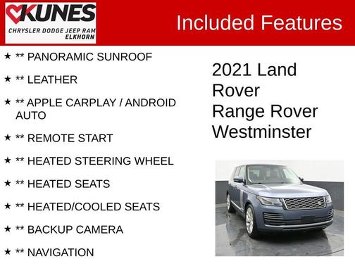 2021 Land Rover Range Rover HSE Westminster
