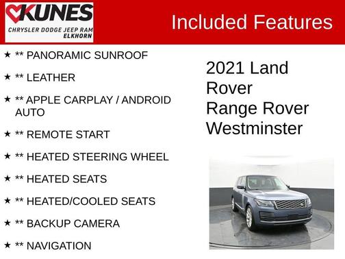 2021 Land Rover Range Rover HSE Westminster