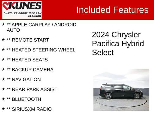 2024 Chrysler Pacifica Hybrid Select