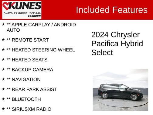 2024 Chrysler Pacifica Hybrid Select