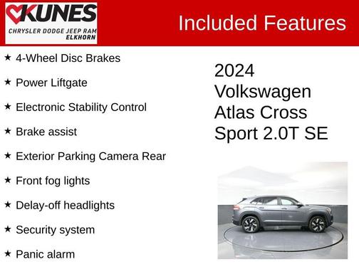 2024 Volkswagen Atlas Cross Sport 2.0T SE w/Technology