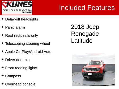 Colorado Red 2018 Jeep Renegade Latitude