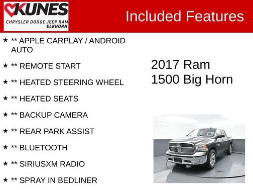 2017 RAM 1500 Big Horn