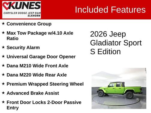 2026 Jeep Gladiator Sport