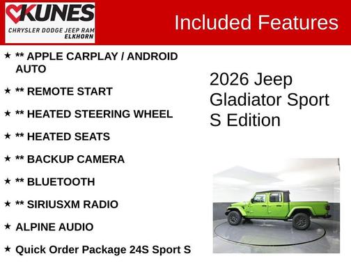 2026 Jeep Gladiator Sport