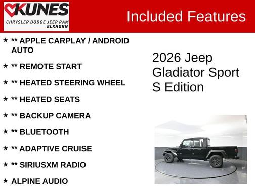 2026 Jeep Gladiator Sport