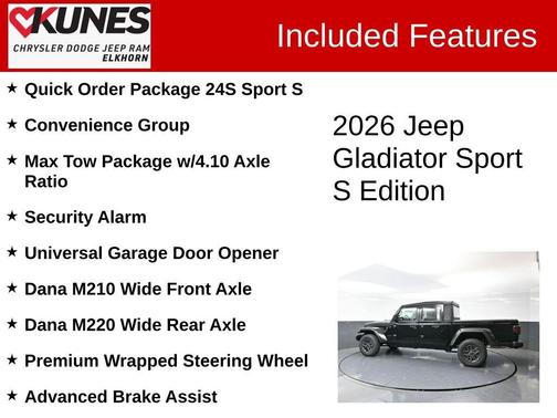 2026 Jeep Gladiator Sport