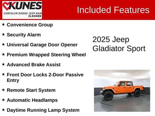 2025 Jeep Gladiator Sport