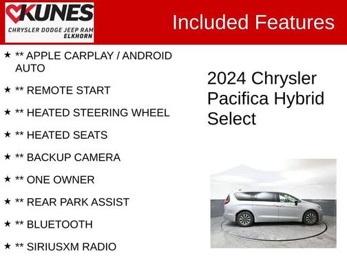 2024 Chrysler Pacifica Hybrid Select