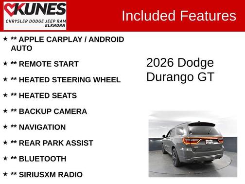 2026 Dodge Durango GT