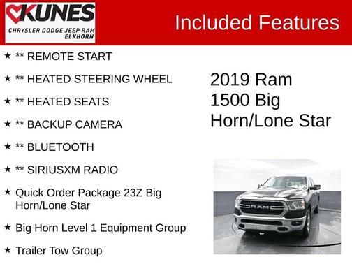 2019 RAM 1500 Big Horn