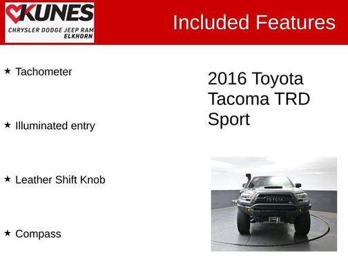Magnetic Gray Metallic 2016 Toyota Tacoma TRD Sport