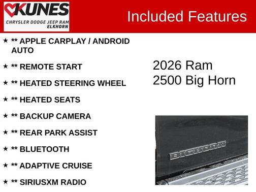 2026 RAM 2500 Big Horn