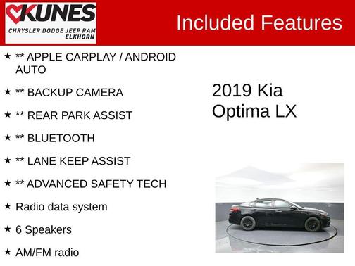 2019 Kia Optima LX
