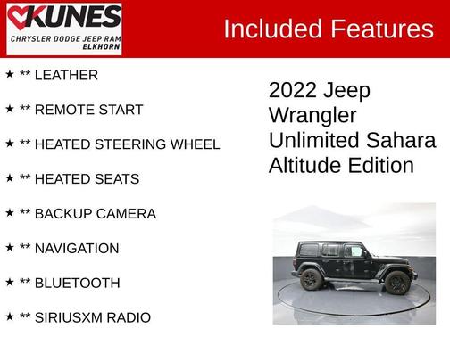 2022 Jeep Wrangler Unlimited Sahara Altitude