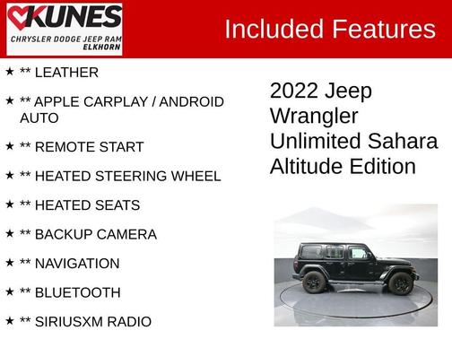 2022 Jeep Wrangler Unlimited Sahara Altitude