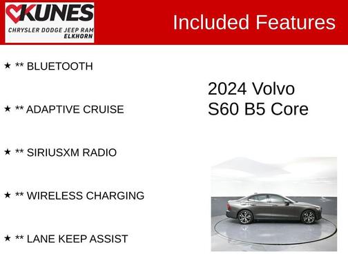 2024 Volvo S60 B5 Core Dark Theme