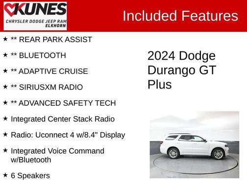 White Knuckle Clearcoat 2024 Dodge Durango GT