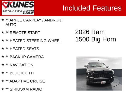 2026 RAM 1500 Big Horn/Lone Star