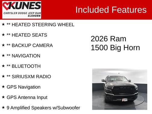 2026 RAM 1500 Big Horn/Lone Star