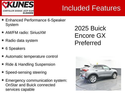 Moonstone Gray Metallic 2025 Buick Encore GX Preferred