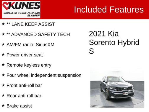 2021 Kia Sorento Hybrid S