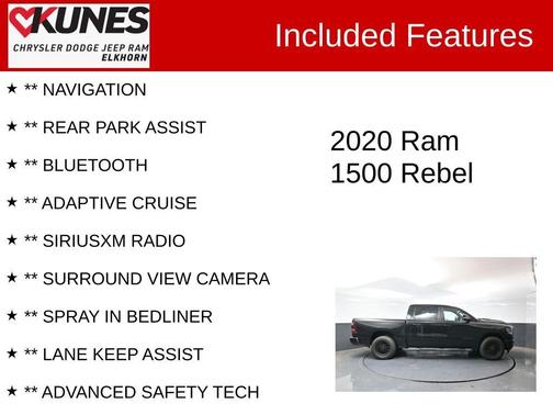 Diamond Black 2020 RAM 1500 Rebel