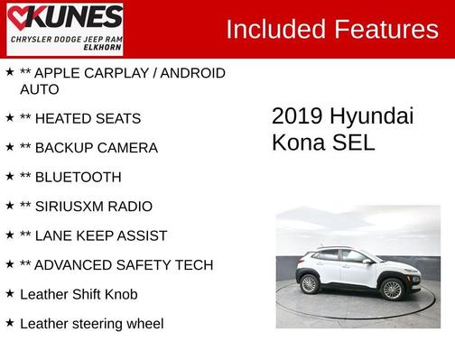 2019 Hyundai KONA SEL