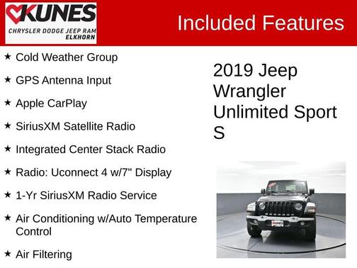 2019 Jeep Wrangler Unlimited Sport