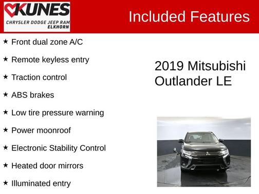 2019 Mitsubishi Outlander LE