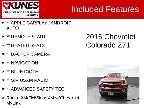 2016 Chevrolet Colorado Z71