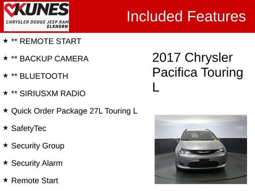 2017 Chrysler Pacifica Touring-L