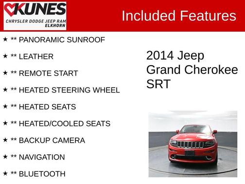 Redline 2 Coat Pearl 2014 Jeep Grand Cherokee SRT