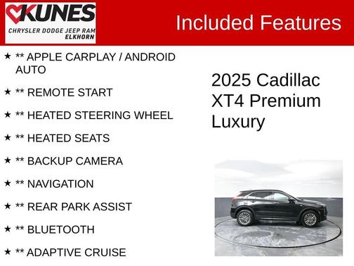 2025 Cadillac XT4 Premium Luxury