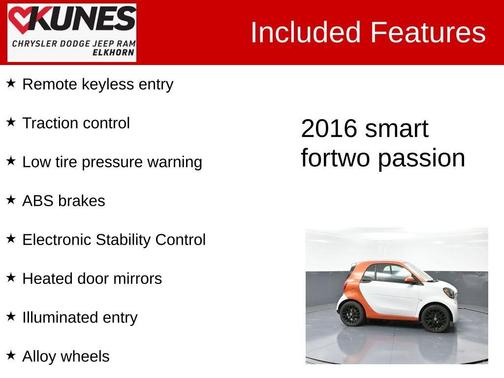 2016 smart ForTwo Passion